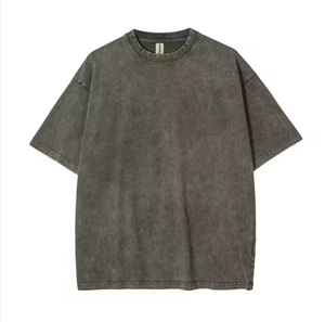 T-shirt à manches courtes pour homme, col rond, 100% coton jersey, coupe classique, style décontracté avec impression de lettres sur le devant - Product Image 2