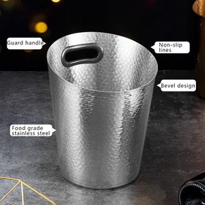 Enfriador de Bebidas de Acero Inoxidable <span class=keywords><strong>para</strong></span> Fiestas, Cubo de Hielo Grande de Metal <span class=keywords><strong>para</strong></span> Bebidas, Vino y Cerveza, <span class=keywords><strong>para</strong></span> Picnic, <span class=keywords><strong>Bar</strong></span> y Fiestas al Aire Libre - Product Image 3
