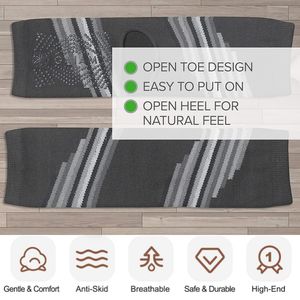 Calcetines de Pilates Transpirables con Agarre para Mujer, Calcetines de Yoga hasta el Tobillo, Calentadores de Piernas con Agarre para Danza, Aeróbic y Barre - Product Image 4