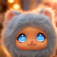 Peluche interactive parlante AI avec yeux lumineux, jouet en peluche multilingue, poupée douce de 10 cm en coton PP pour enfants