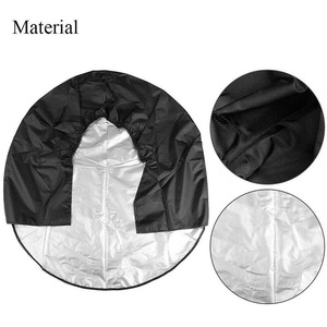 Fundas para neumáticos de 81 cm, impermeables, de poliéster, negras, para protección de vehículos recreativos - Product Image 2