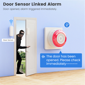 Sirena de Alarma Inteligente Tuya Zigbee con Anuncios por Voz, Alerta de Voz Específica por Sensor de 32 Escenas, 105dB, Funciona con 3 Modos de Luz - Product Image 3