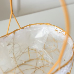 <b>Large</b> rectangular gold wrought iron mesh flower <b>basket</b>, hand-held woven gift <b>basket</b>, fruit storage <b>basket</b>, picnic <b>basket</b> - Product Image 2
