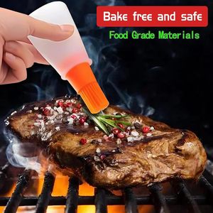 Wholesale Silicone Oil <b>Bottle</b> <b>Brush</b> Pastry Basting <b>Brushes</b> Oil <b>Bottle</b> with Basting <b>Brush</b> - Product Image 5