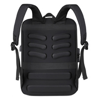 Logo personnalisé pour hommes antivol étanche sac pour ordinateur portable USB coque dure doublure en polyester Oxford motif géométrique fermeture à glissière