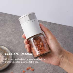 New Arrival Manual Home Spice Pepper Mill Salt <b>Grinder</b> Set External Adjustable Ring Coarseness-Manufacturer's High Quality Mills - Product Image 3