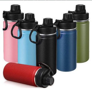 Termo de acero inoxidable de boca ancha Botella de agua de bebida deportiva personalizada al vacío con aislamiento de doble pared - Product Image 6
