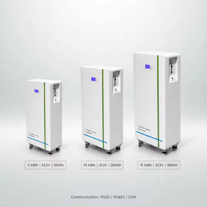 แบตเตอรี่พลังงานแสงอาทิตย์แบบเคลื่อนที่10kWh ล้อ LiFePO4 51.2V IP55แอป WiFi สามารถวางซ้อนกันได้ในบ้านแบบกริด - Product Image 2