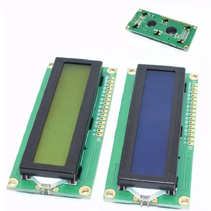 Factory direct sales 1602A 5V Blue Green LCD screen module LCD1602A Display