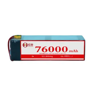 22.2V 76000mAh 330wh/kg 76Ah6S מצבר מצב מוצק ליתיום יון יצרן HD מל""ט כוח מזל""ט מל""ט קבוע רוח Vtol מולטי רוטור