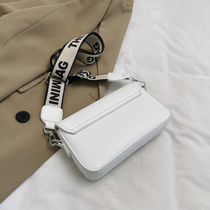 Wholesale Custom Women "THE MINI BAG" Letter Print Crossbody Bag Adjustable Wide Strap Casual PU <strong>Leather</strong> Shoulder <strong>Purse</strong> - Product Image 4