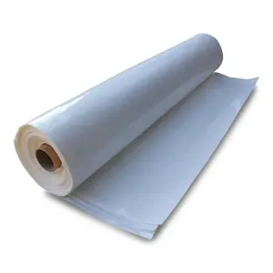 10 m x 40 m 200 micron épais blanc ignifuge film rétractable rouleau en plastique pour module d'emballage et échafaudage