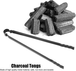 Pince à charbon <span class=keywords><strong>SEB</strong></span> de 11,8 pouces, pince de barbecue pour charbon et déchets, pince métallique pour la cuisson, le grillage et le barbecue - Product Image 6