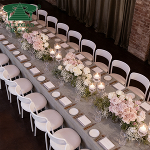 Chaise de restaurant de banquet de mariage d'hôtel en métal d'aluminium de partie extérieure - Product Image 2