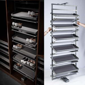 <span class=keywords><strong>Scarpiera</strong></span> Girevole a 360 Gradi SUPENI per Arredamento Casa, Accessori per <span class=keywords><strong>Armadio</strong></span>, Metallo Ecologico in Alluminio - Product Image 2