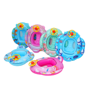 Phim hoạt hình <span class=keywords><strong>Flamingo</strong></span> PVC Inflatable dưới tay lái Float con bơi vòng ghế trẻ sơ sinh - Product Image 1