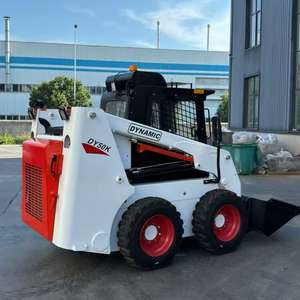 Livraison gratuite <span class=keywords><strong>Mini</strong></span> chargeuse hydraulique à glissement avec godet sur roue Petite chargeuse à glissement à vendre - Product Image 3