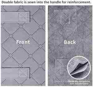 <b>Large</b> Double Zipper Foldable PVC Organizer Thickened Non-Woven Fabric Sewing Technique Functional <b>Wardrobe</b> Clothing - Product Image 2