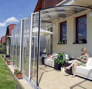 Terraza Telescópica de Aluminio y <span class=keywords><strong>Policarbonato</strong></span>, Cerramiento Retráctil <span class=keywords><strong>para</strong></span> Patio, <span class=keywords><strong>para</strong></span> Ocio al Aire Libre - Product Image 3