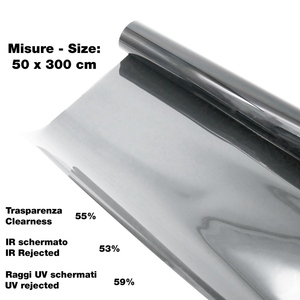 Film pour vitres noir clair 50x300 cm Films de voiture de qualité supérieure - Product Image 1