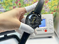 Montre mécanique automatique de luxe pour homme, chronographe avec réserve de marche, boîtier en céramique et trois petites cadrans des secondes