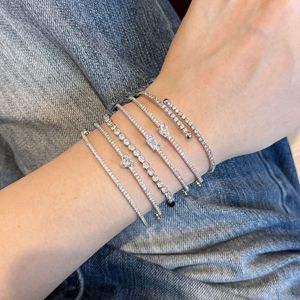 Diamond 0.75ct Bangle 925 Sterling Silver Around Tennis Bracelet Mujer - Product Image 2