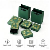 Boîte de rangement haut de gamme pour bijoux (bagues, boucles d'oreilles, colliers, broches et montres) - Écologique, étanche, réutilisable et portable