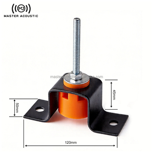 Amortisseur <span class=keywords><strong>acoustique</strong></span> mural MJ MASTER ACOUSTIC en caoutchouc, rigidité réglable, capacité de charge élevée, pour studio d'enregistrement, auditorium, installation - Product Image 3