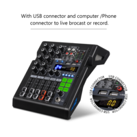 CHORDIO TCP-4 Console DJ Audio à 4 Canaux avec DSP Mélangeur Professionnel pour Studio et Carte Son Intégrée