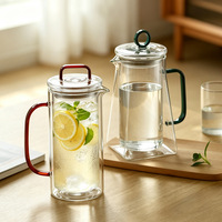 Pichet en verre à double paroi résistant à la chaleur, personnalisé, anti-brûlure, grande capacité, pour jus et lait – Vente en gros usine