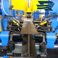 Nouvelle ligne de fabrication automatique de poutres en H Pioneer CNC - Combinaison d'assemblage, de soudage et de redressage en une seule étape pour l'acier lourd de stockage