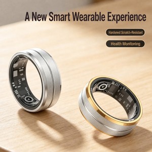 Keramik-Edelstahl Smart Health Ring IP68 Wasserdicht Magnetisches Aufladen Fitness-Tracker App-Steuerung 5-10 Tage Akkulaufzeit - Product Image 3