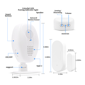 Door Reminder Magnetic Door <strong>Alarm</strong> <strong>Sensor</strong> Remote Receive <strong>Alarm</strong> Prompt Device - Product Image 6