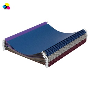2023 văn phòng phẩm Nhà cung cấp 25/BX 1/5 cắt thư Kích thước tái chế các loại năm màu tối giấy treo thư mục - Product Image 2