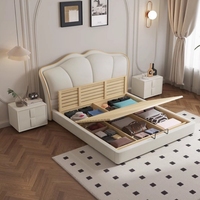 Cadre de lit king size italien rembourré de luxe lit queen size pour meubles peu encombrants