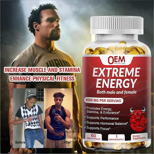 Suplemen Kapsul Energi Ekstrem <span class=keywords><strong>Guarana</strong></span> Ginseng Merah Kafein Horny Goat Weed L-arginine Maca untuk Dewasa 60 Kapsul - Product Image 4