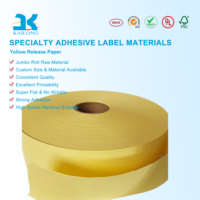 Papier de démoulage adhésif en silicone jaune PE/PVC acrylique pour étiquettes électroniques, sans poussière, sans fibres, ESD sécurisé, pour salle blanche ISO