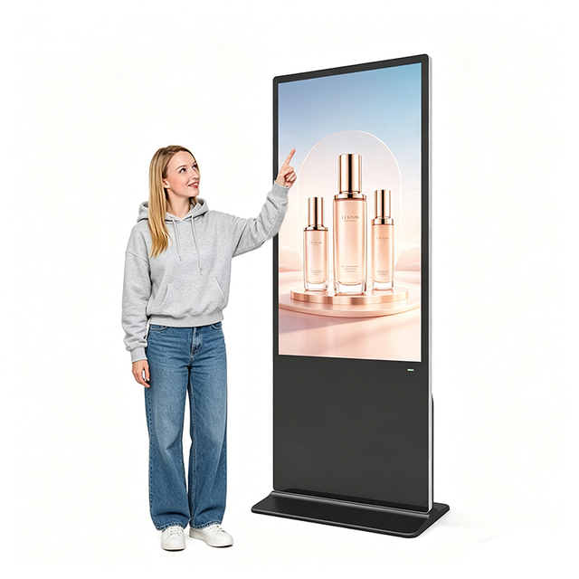 Self Service Touch Screen Kiosk Floor Stand | 43 55 Inch Information Directory Bill Payment Signage Terminal for Grand Hotel