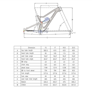 Marco de Bicicleta de Suspensión para Enduro Mtb T1000 2022 de Fibra de <span class=keywords><strong>Carbono</strong></span> Completa para Llantas 29er Max <span class=keywords><strong>29</strong></span>*2.4'' - Product Image 3