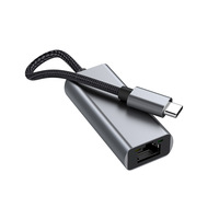 Adaptor USB 3.0 ke RJ45 Gigabit Ethernet 2.5G 1000Mbps Bebas Driver RTL8156B Berkabel Tersedia untuk Laptop MacBook PC