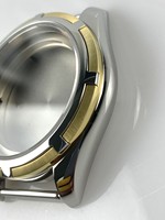 Boîtier rond classique en acier inoxydable 316L de 39mm, lunette résistante à l'eau 5ATM en or galvanisé