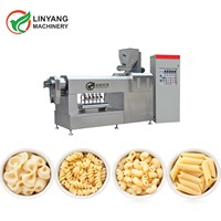 Machine à fabriquer des macaronis entièrement automatique motorisée Extrusion de pâtes macaronis 304 Acier inoxydable Ligne de production à haute productivité