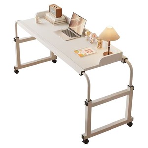 <span class=keywords><strong>Escritorio</strong></span> Móvil Ajustable en Altura para Cama con Ruedas, Mesa Rodante para Computadora de Dormitorio - Product Image 4