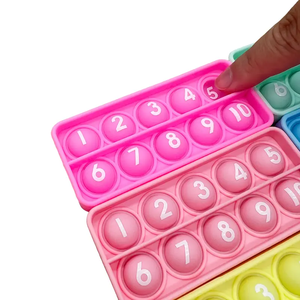 批发定制硅胶十格数学算盘板数字计数加减法练习教育玩具 - Product Image 6