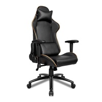 Chaise de Gaming DDP Prix Économique Noire et Jaune Scorpion 2D Pivotante Inclinable avec Relevage à Gaz pour Ordinateur et Bureau