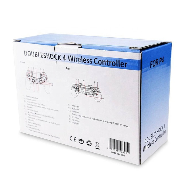 Smartphone Gamepad Wireless Controller Packaging Folders Printed Corrugated Boxes with Glossy Lamination Recyclable