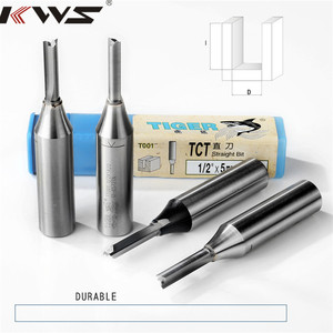 Broca CNC KWS <span class=keywords><strong>Tiger</strong></span>, Broca de Fresado Recta TCT con Doble <span class=keywords><strong>Flauta</strong></span> para Ranurado de Madera - Product Image 4