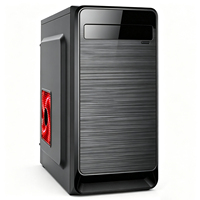 Boîtier PC ATX direct usine en acier SPCC 0,35 mm, 2 baies HDD, panneau avant USB, châssis tour de jeu pour ordinateur de bureau, boîtier DIY, accessoires informatiques
