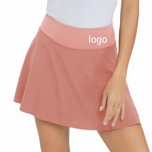 Short de jupe de tennis léger pour femmes professionnelles avec ourlet croisé Outdoor Golf Badminton Sporty Short OEM Team Name Pocket - Product Image 1