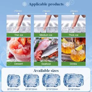 Máquina para Hacer Hielo en Cubos de 80 kg, 100 kg, 120 kg, 150 kg, 200 kg, 250 kg, 300 kg, 350 kg, 400 kg, 500 kg, 750 kg, 800 kg, 1000 kg por Día - Product Image 6